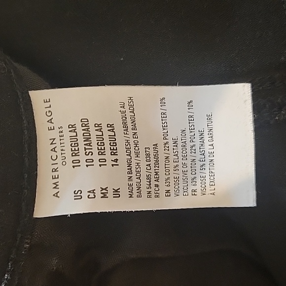 Skinny jeans - American Eagle, 10 Regular, Black - Picture 5 of 5